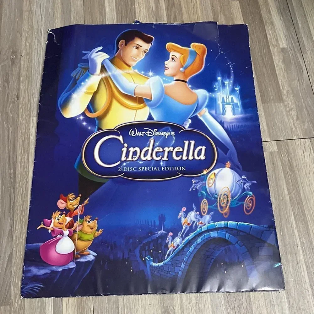 Disney Cinderella Lithograph 2 Disc Special Edition and large Disney princess